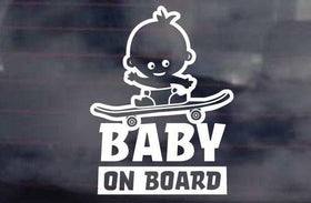 Baby on Board Decal - Skateboard