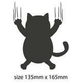 CAT STICKER FOR CAR HANGING SLIDING DOWN