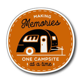Caravan sticker, bumper sticker making memories, cute funny sticker, van life