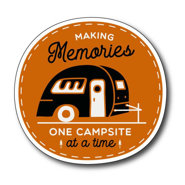 Caravan sticker, bumper sticker making memories, cute funny sticker, van life - Mega Sticker Store