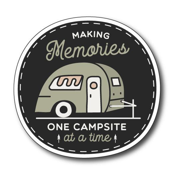 Caravan sticker, bumper sticker making memories, cute funny sticker, van life - Mega Sticker Store