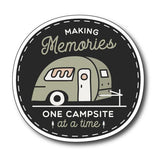 Caravan sticker, bumper sticker making memories, cute funny sticker, van life - Mega Sticker Store