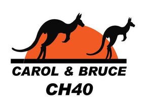 Custom name and UHF Channel sticker with Kangaroo decal RV Motorhome, 4X4, Caravan, large