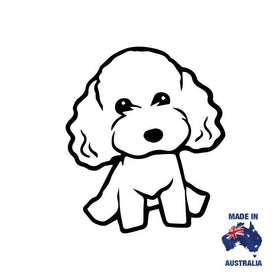 Poodle sticker decal
