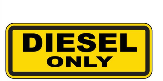 10pc Diesel Only And Gasoline Only Stickers For Fuel Tank | Vinyl Waterproof And