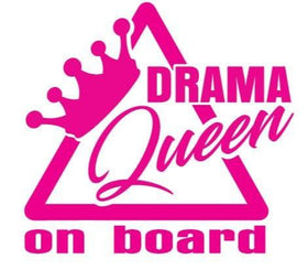 Drama Queen on Board Decal Sticker