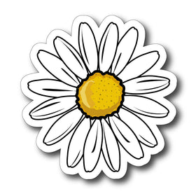 Daisy flower sticker decal, vehicle , car , window, laptop, motorhome