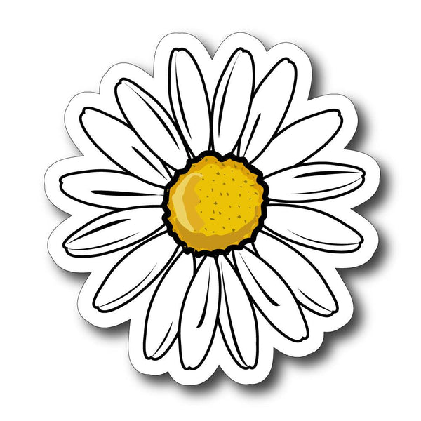 Daisy flower sticker decal, for car , window, laptop, girl - Mega Sticker Store