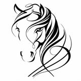 Decorative Horse Vinyl Decal, Equestrian Sticker for 4WDs, Utes and Horse Floats