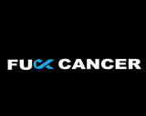 FU Cancer car sticker decal windscreen cancer ribbon grey, pink or blue - Mega Sticker Store