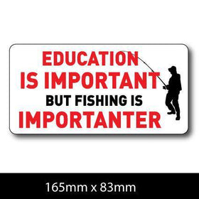 FUNNY EDUCATION FISH FISHING STICKER