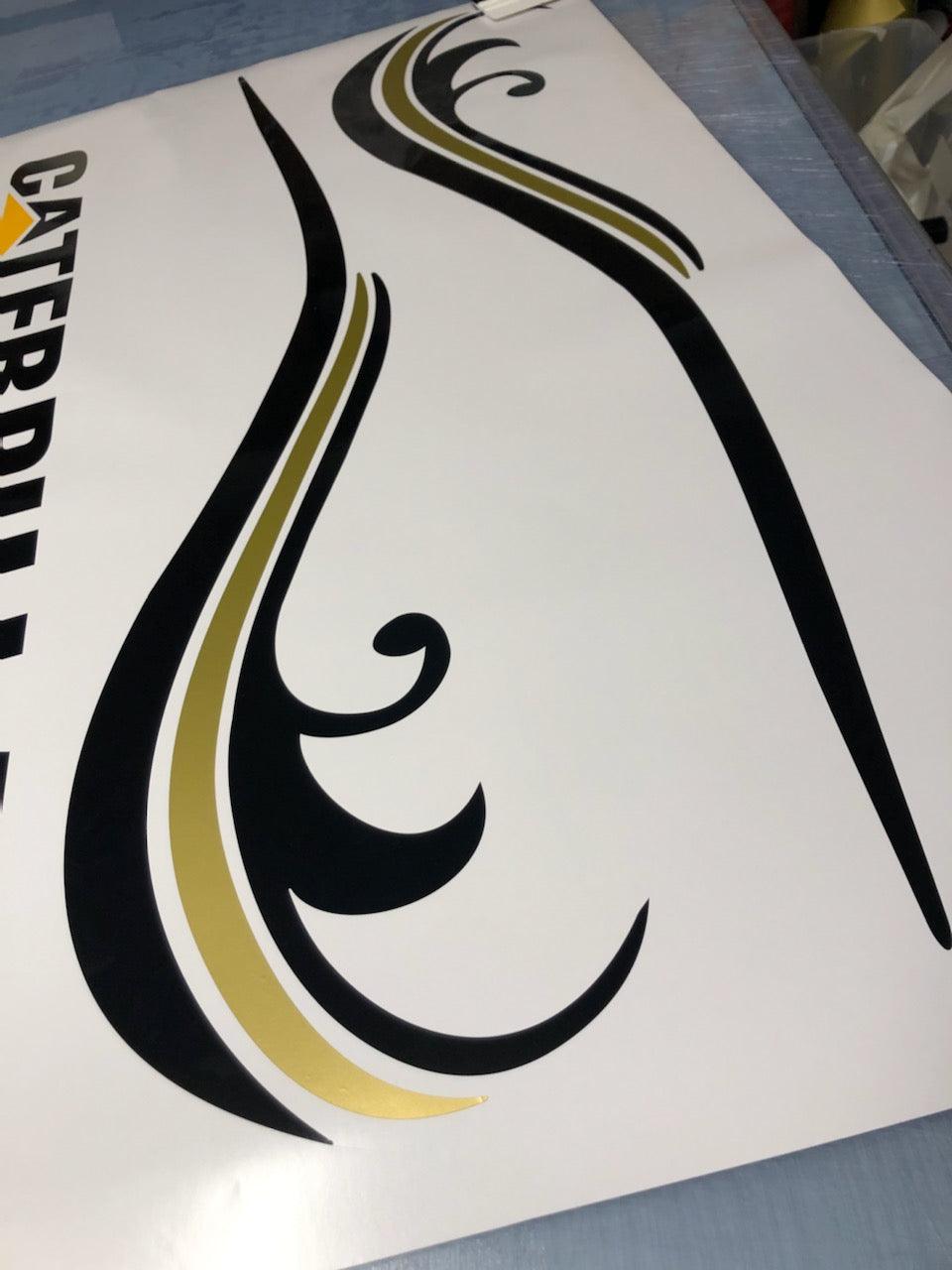 2.4m Wave Design Stripe for Motorhome, Boat , vehicle - Mega Sticker Store