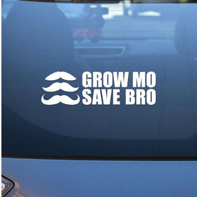 Movember sticker for car, 4x4, or other vehicle