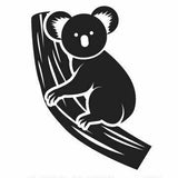Koala Australian Vinyl Decal Sticker, Large Koala Car Sticker for RV Motorhome 4X4 or Caravan, Wildlife Decal
