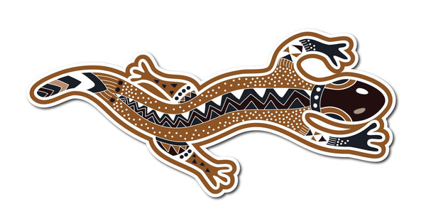 Abstract Gecko Sticker decal car , camper, RV Motorhome, 4x4 ,patterned, ethnic - Mega Sticker Store