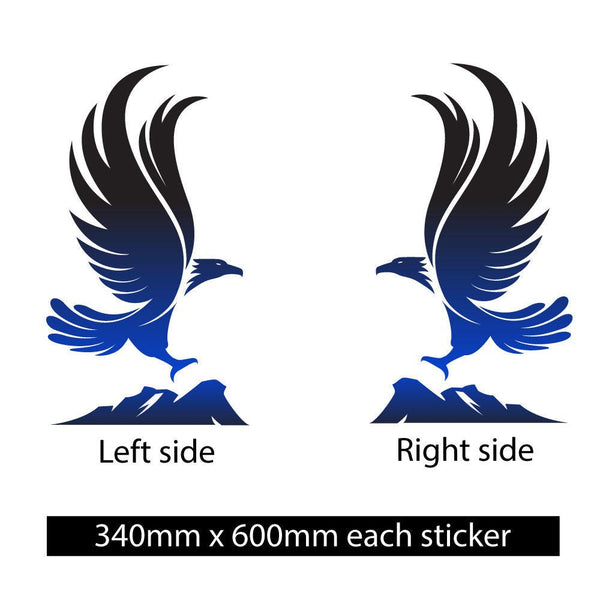 Large Colourful Eagles sticker decal RV Motorhome, 4X4, vehicle, - Mega Sticker Store