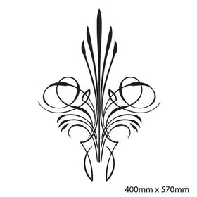 Pinstripe Scroll sticker decals for horse float, trucks, trailers, vehicles made in Australia