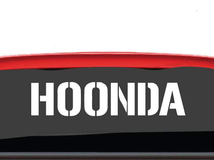 Large funny Hoonda Car Sticker 4x4 Decal Vinyl JDM  Race Drift Hoon