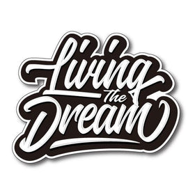 Living The Dream car sticker, motorhome, 4x4 , camper