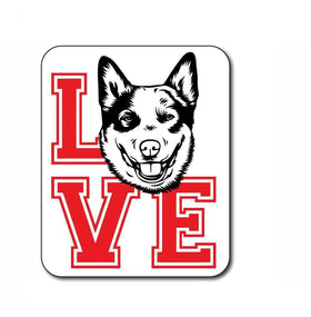 Love Cattle Dog Sticker (Set of 2)