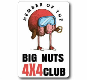 Member of the big nuts 4x4  , funny 4x4 , 4WD sticker decal