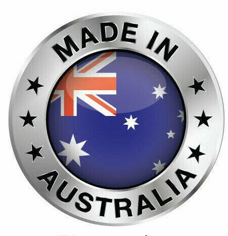 Made in Australia Sticker with Aussie Flag, Vinyl Car Bumper Decal for 4x4 Truck Motorhome, Australian Made Product Label