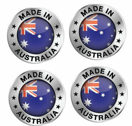 Made in Australia Vinyl Sticker with Aussie Flag, UV Protected Car and 4x4 Decal