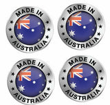 Made in Australia Vinyl Sticker with Aussie Flag, UV Protected Car and 4x4 Decal