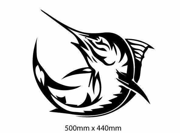 Marlin vehicle decal  