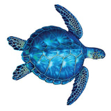 Ocean Blue Turtle Vinyl Decal, Marine Animal Sticker for Vehicles and Boats