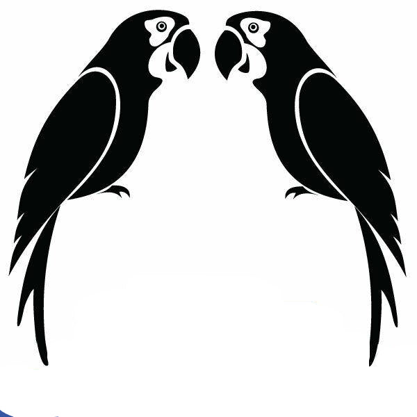 Parrot Decal Sticker, Vinyl Bird Sticker for Car RV Caravan 4x4 Window