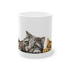 3 Peeking Kittens cats Coffee Mug - Mega Sticker Store