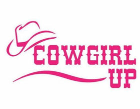 Cowgirl Up Decal Sticker