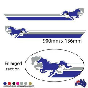 Vehicle Pinstripe featuring horse stripes for horse float , utes, truck , trailer sign