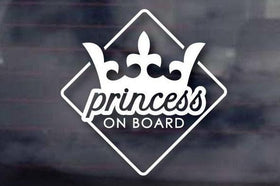 Princess on Board Decal Sticker
