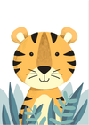 Kids Poster Cute Tiger Wallpaper design! - Mega Sticker Store