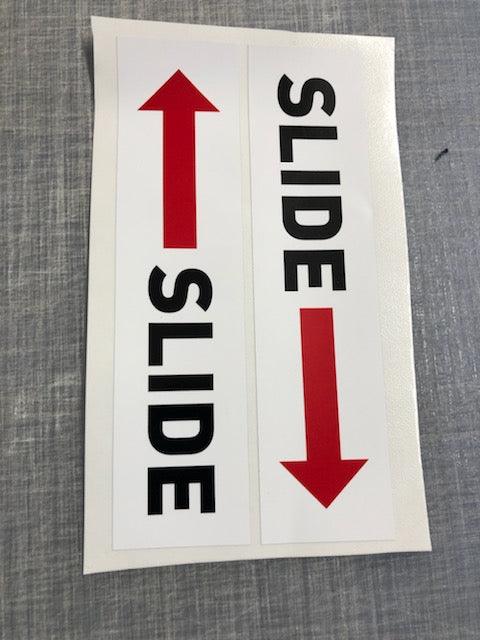 Slide sticker for glass sliding door warning sticker decal business shop home - Mega Sticker Store