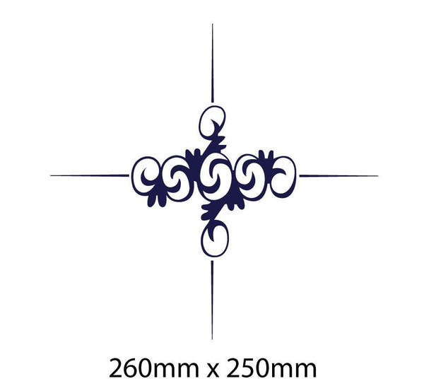 QTY 2 X Truck pinstripe scroll sticker decal 260mm horse float van veh ...
