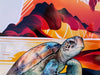 Turtle vehicle sticker decal retro van surf Life - Mega Sticker Store