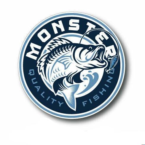 220mm Monster Fishing decal for vehicle, motorhome, 4x4, caravan, truc ...