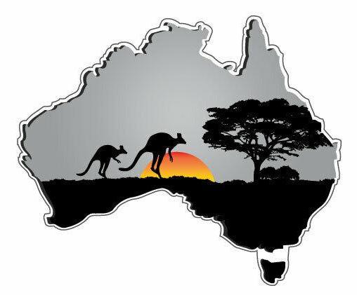 [Best Selling Australian Map decals Vehicle Stripes Online]-Mega Sticker Store