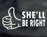 [car sticker Australian saying shell be right]-Mega Sticker Store