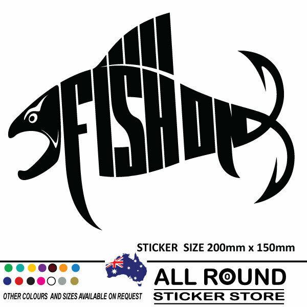 [Best Selling fish on fishing sticker Vehicle Stripes Online]-Mega Sticker Store