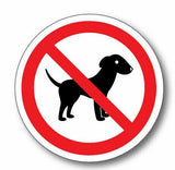 no dog sign sticker decal warning sign