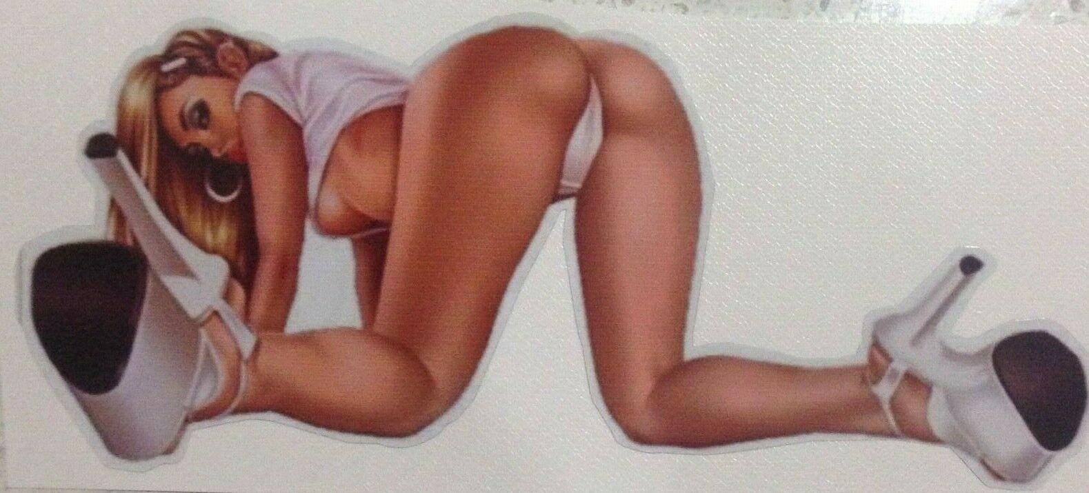 sexy pinup girl sticker