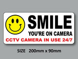smile youre on camera cctv sticker