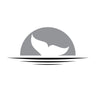 whale tail vehicle sticker decal in 2 colours motorhome RV camper - Mega Sticker Store